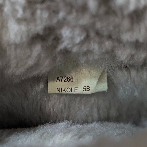 Vintage Coach Boots Nikole -Signature Shearling Furry Cuff Logo A7266 SZ 5 - Picture 5 of 5